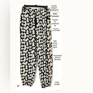Soft Daisy Pants with side pockets (L)
